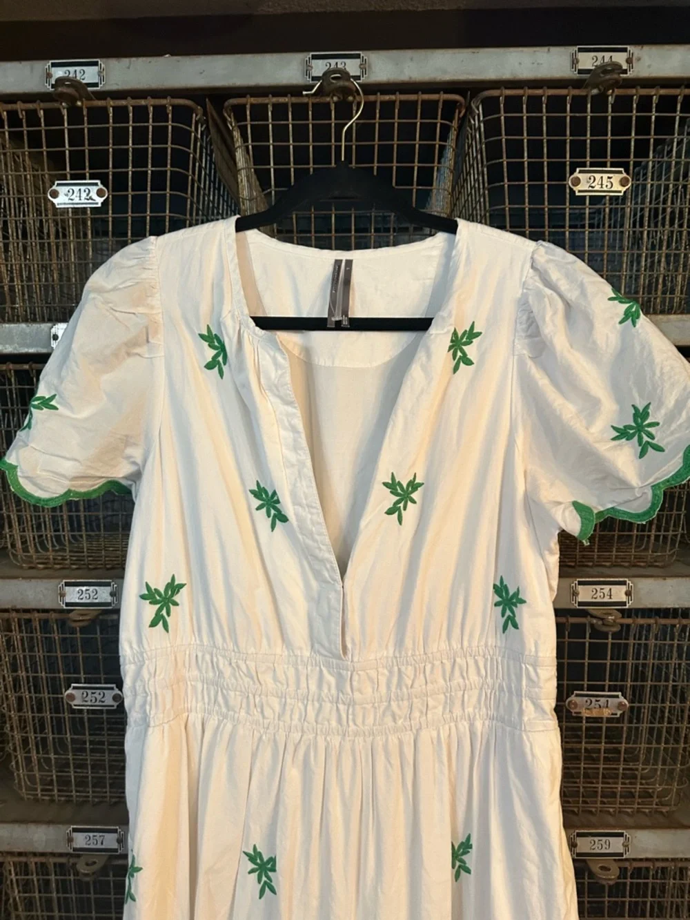 Anthropologie White The Somerset Eyelet Maxi Dress Size Large 38660 - Picture 9 of 15